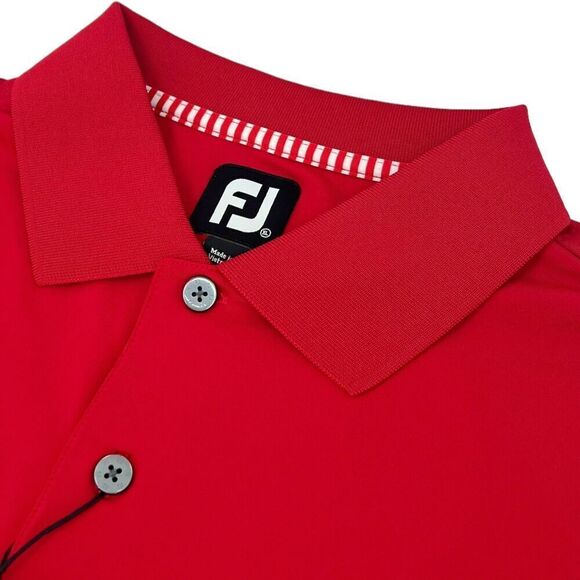NWT FootJoy Men's ProDry Performance Lisle Solid Knit Polo Red XL - Picture 1 of 11